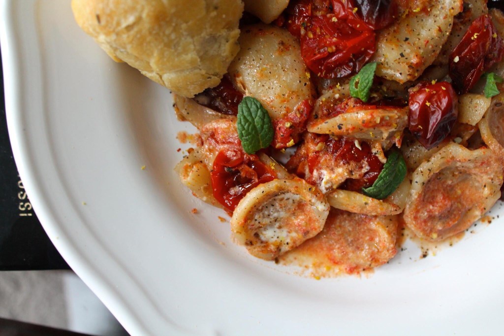 Orecchiette Pasta with Roasted Tomatoes, Parmesan, Mint and Lemon&nbsp;Zest