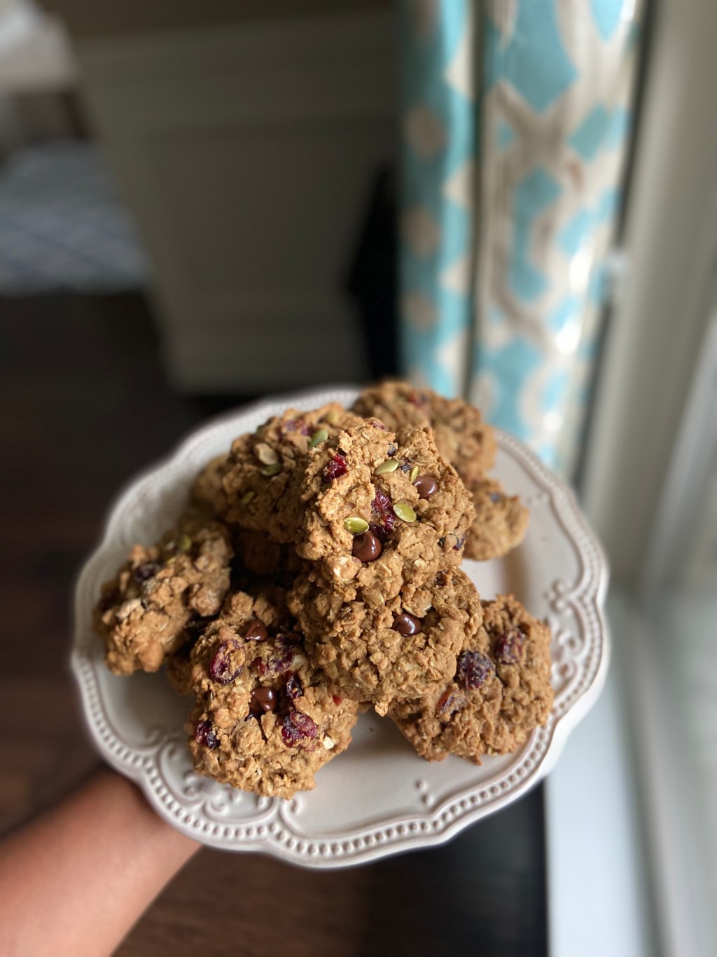 Gluten free Chai Masala Oatmeal Cranberry&nbsp;cookies