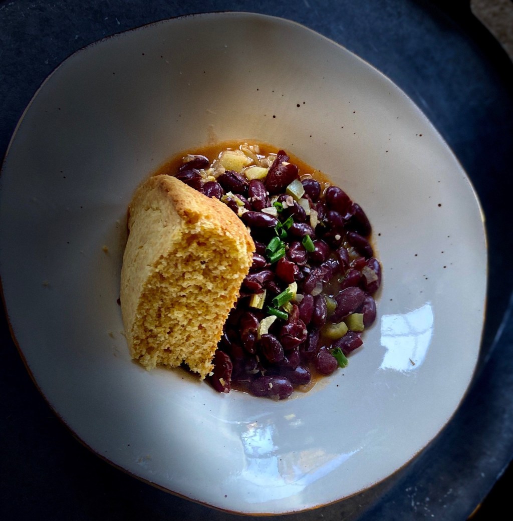 Vegan Red Beans with&nbsp;Cornbread
