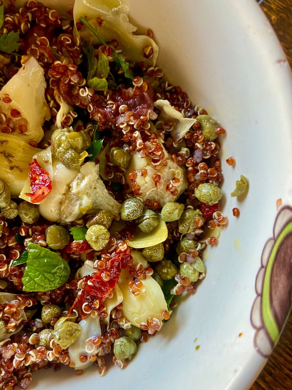 One Pot – Two Salads – Red Quinoa Salad two&nbsp;ways.