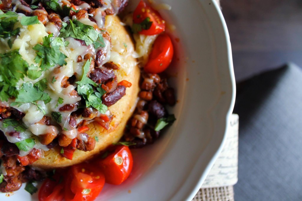 Southern Girls ~  Gluten Free Stuffed Cornbread with Spicy Mexican&nbsp;Beans