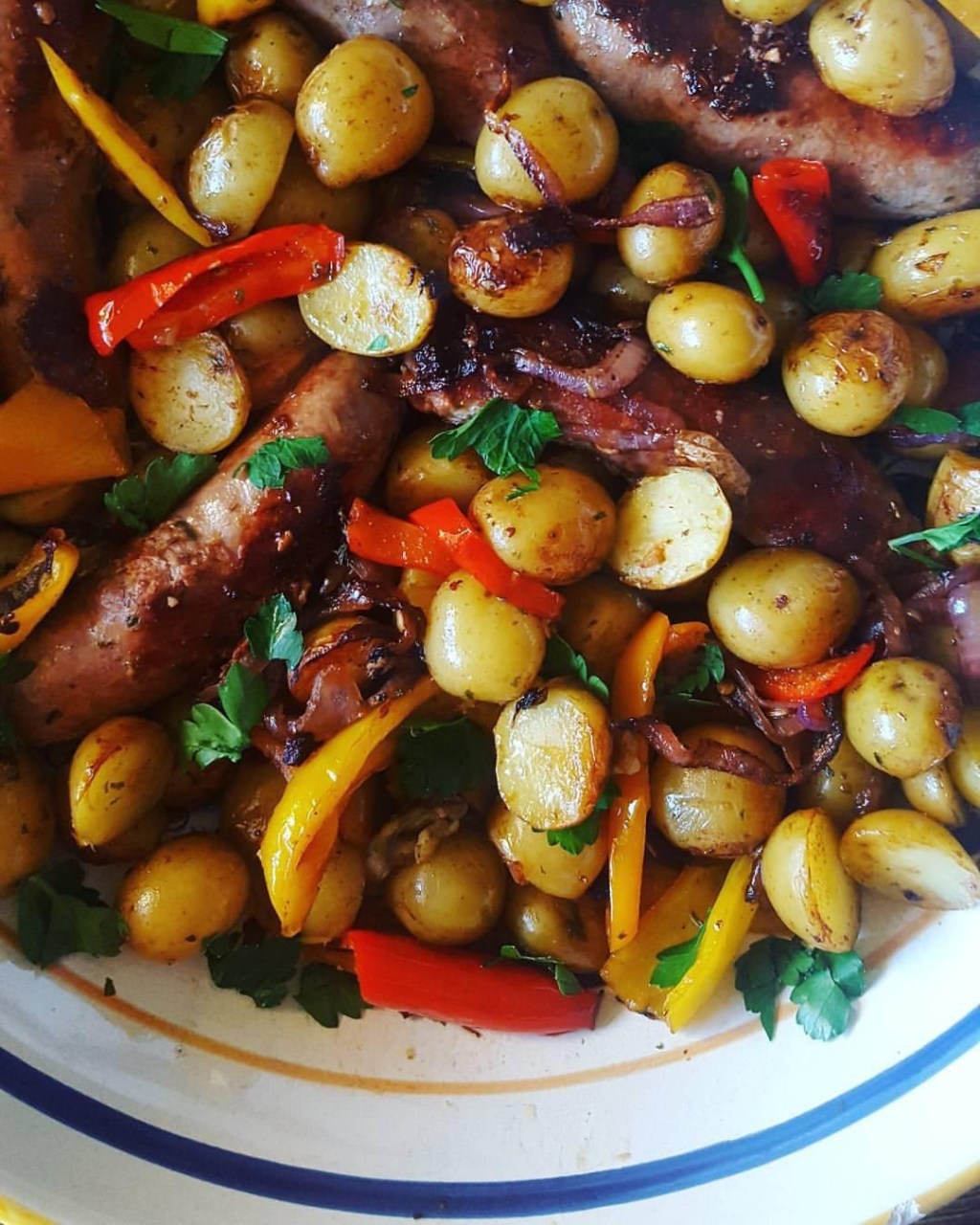 Easy Sausage, Potatoes, Peppers and&nbsp;Onions