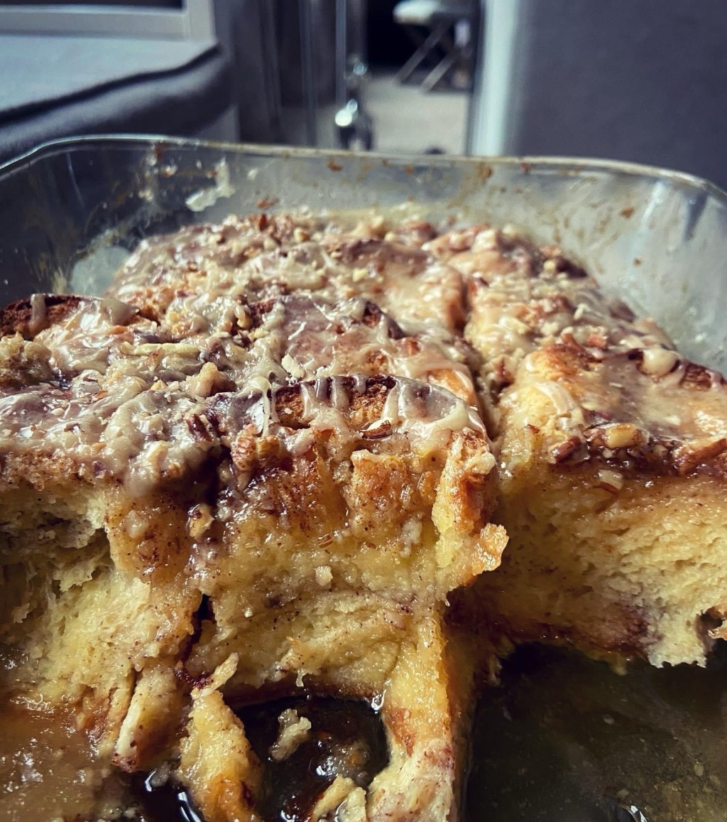 Christmas Eve Brunch: Maple Pecan French Brioche Casserole
