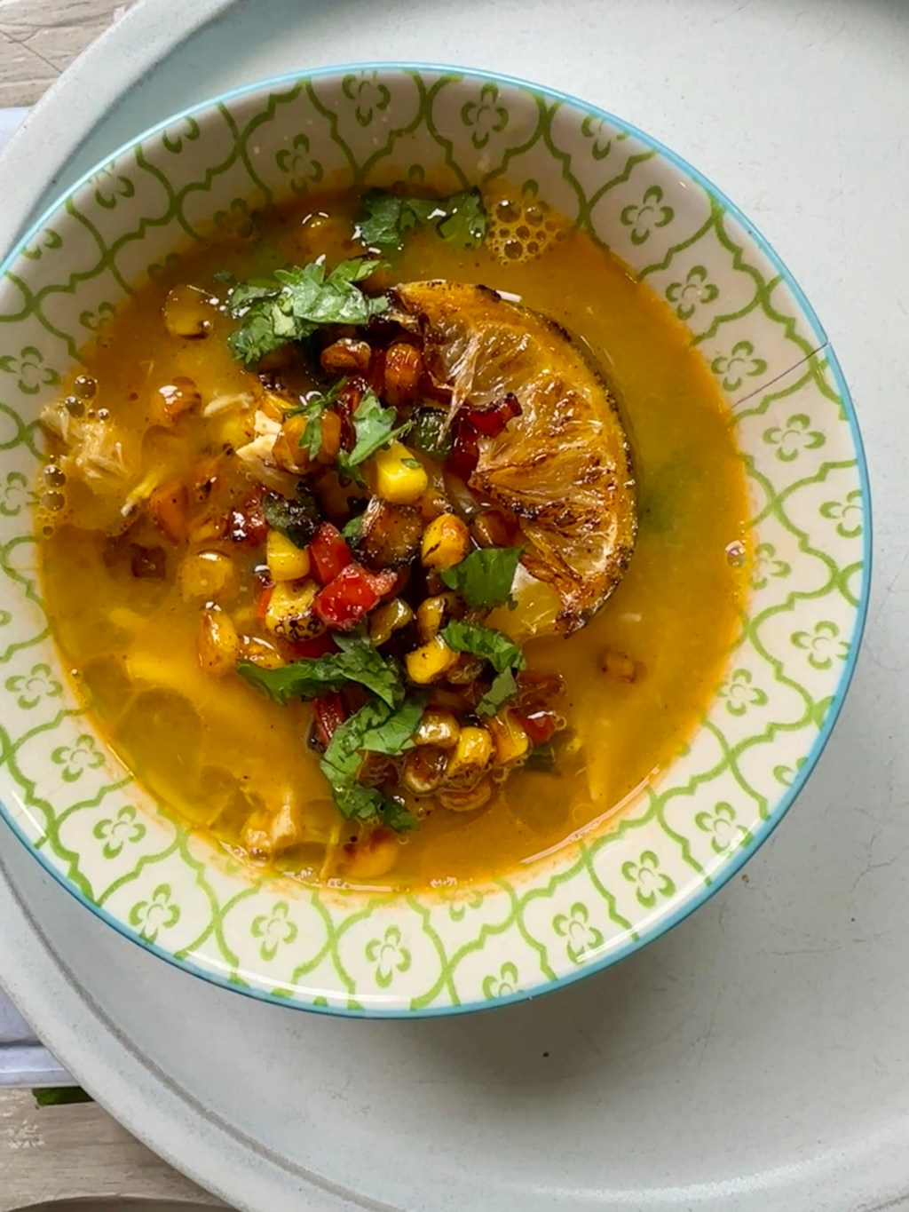 Rotisserie Chicken, Fire Roasted Corn and Pepper&nbsp;Soup